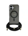 Buy Guess GUHMP16SHCTSGNSK Apple iPhone 16 hardcase Crossbody Cord Script MagSafe black - GUE4150 - {ean13} - Home Screen Store Europe