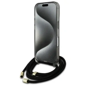 Kup Guess GUHMP16SHCTSGNSK Apple iPhone 16 kemény tok Crossbody Cord Script MagSafe fekete - GUE4150 - {ean13} - Sklep Home Screen