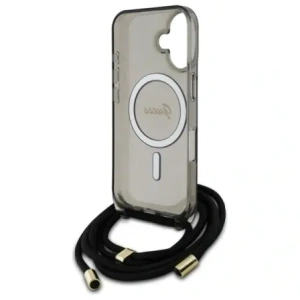 Kup Guess GUHMP16SHCTSGNSK Apple iPhone 16 kemény tok Crossbody Cord Script MagSafe fekete - GUE4150 - {ean13} - Sklep Home Screen