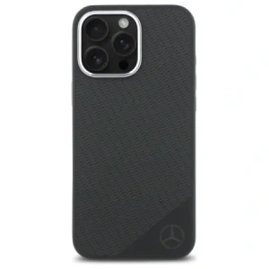 Kup Mercedes MEHMP16X23SUGDK Apple iPhone 16 Pro Max husa din silicon cu logo tonal model din lemn MagSafe negru - MRS276 - {ean13} - Sklep Home Screen