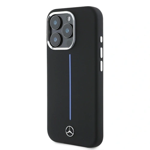 Kup Mercedes MEHMP16X23SUMBK Apple iPhone 16 Pro Max husă din silicon cu dungi albastre MagSafe negru - MRS277 - {ean13} - Sklep Home Screen