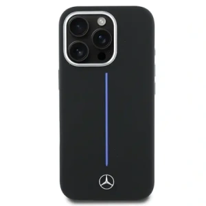 Kup Etui Mercedes MEHMP16X23SUMBK Apple iPhone 16 Pro Max hardcase Silicone Blue Stripe MagSafe czarny/black - MRS277 - {ean13} - Sklep Home Screen
