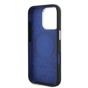 Buy Mercedes MEHMP16X23SUMBK Apple iPhone 16 Pro Max hardcase Silicone Blue Stripe MagSafe black - MRS277 - {ean13} - Home Screen Store Europe