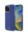 Mercedes MEHMP16X23SUMRV Apple iPhone 16 Pro Max hardcase Silicon cu dungi roșii MagSafe navy