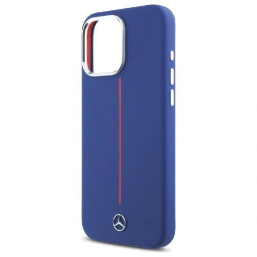 Kup Etui Mercedes MEHMP16X23SUMRV Apple iPhone 16 Pro Max hardcase Silicone Red Stripe MagSafe granatowy/navy - MRS278 - {ean13} - Sklep Home Screen
