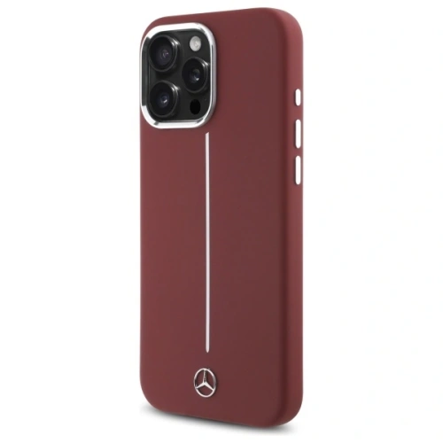 Kup Etui Mercedes MEHMP16X23SUMSR Apple iPhone 16 Pro Max hardcase Silicone White Stripe MagSafe czerwony/red - MRS279 - {ean13} - Sklep Home Screen