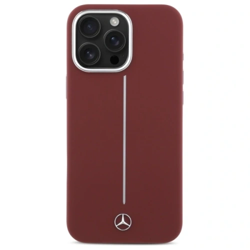 Kup Etui Mercedes MEHMP16X23SUMSR Apple iPhone 16 Pro Max hardcase Silicone White Stripe MagSafe czerwony/red - MRS279 - {ean13} - Sklep Home Screen