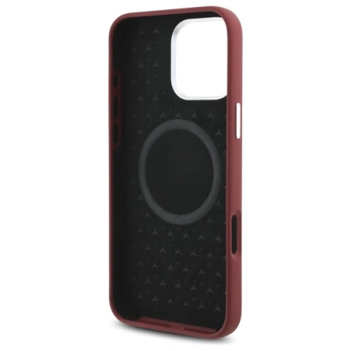 Kup Etui Mercedes MEHMP16X23SUMSR Apple iPhone 16 Pro Max hardcase Silicone White Stripe MagSafe červená/red - MRS279 - {ean13} - Sklep Home Screen