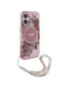 Kup Guess GUHMP16SHFWBRCESP Apple iPhone 16 Hardcase IML Blumen mit Perlenriemen MagSafe rosa - GUE4152 - {ean13} - Sklep Home Screen
