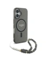 Kup Etui Guess GUHMP16SHGCRELSK Apple iPhone 16 hardcase IML Glitter With Pearl Strap MagSafe czarny/czarny - GUE4155 - {ean13} - Sklep Home Screen