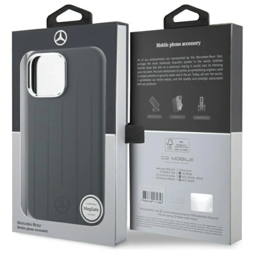 Kup Etui Mercedes MEHMP16X23SUVSA Apple iPhone 16 Pro Max hardcase silikonové vertikální pruhy MagSafe šedé/grey - MRS281 - {ean13} - Sklep Home Screen