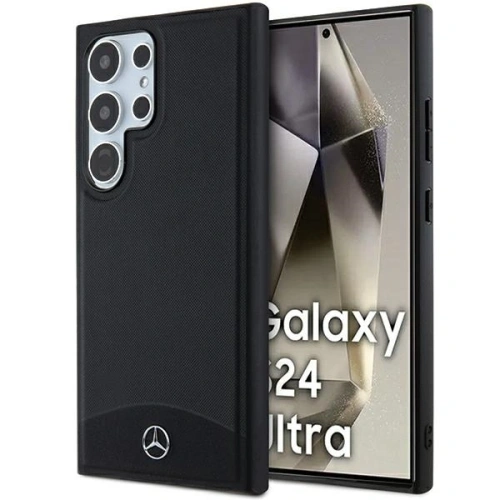 Kup Mercedes MEHMS24L23RBARK Samsung Galaxy S24 Ultra kemény tok bőrszerű textúrával és sima MagSafe fekete - MRS283 - {ean13} - Sklep Home Screen