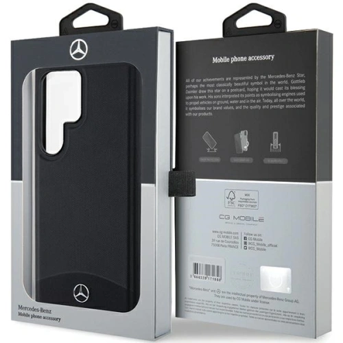 Kup Etui Mercedes MEHMS24L23RBARK Samsung Galaxy S24 Ultra hardcase kožené texturované a hladké MagSafe černé/black - MRS283 - {ean13} - Sklep Home Screen