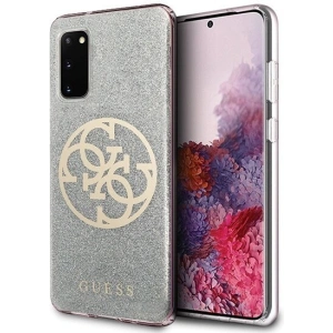 Kup Etui Guess GUHCS62PCUGLLG Samsung Galaxy S20 világosszürke/hard case Glitter 4G Circle Logo - GUE361GRY - {ean13} - Sklep Home Screen