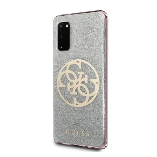 Kup Etui Guess GUHCS62PCUGLLG Samsung Galaxy S20 jasně šedý/light grey hard case Glitter 4G Circle Logo - GUE361GRY - {ean13} - Sklep Home Screen