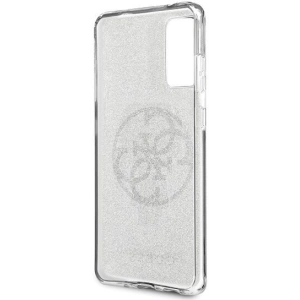 Kup Etui Guess GUHCS62PCUGLLG Samsung Galaxy S20 jasnoszary/light grey hard case Glitter 4G Circle Logo - GUE361GRY - {ean13} - Sklep Home Screen