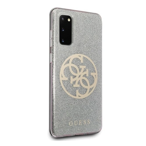 Kup Etui Guess GUHCS62PCUGLLG Samsung Galaxy S20 jasně šedý/light grey hard case Glitter 4G Circle Logo - GUE361GRY - {ean13} - Sklep Home Screen