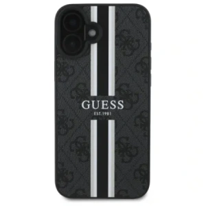 Kup Guess GUHMP16SP4RPSK Apple iPhone 16 kemény tok 4G Nyomtatott Csíkok MagSafe fekete - GUE4157 - {ean13} - Sklep Home Screen