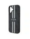 Buy Guess GUHMP16SP4RPSK Apple iPhone 16 hardcase 4G Printed Stripes MagSafe black - GUE4157 - {ean13} - Home Screen Store Europe