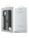Buy Guess GUHMP16SP4RPSK Apple iPhone 16 hardcase 4G Printed Stripes MagSafe black - GUE4157 - {ean13} - Home Screen Store Europe