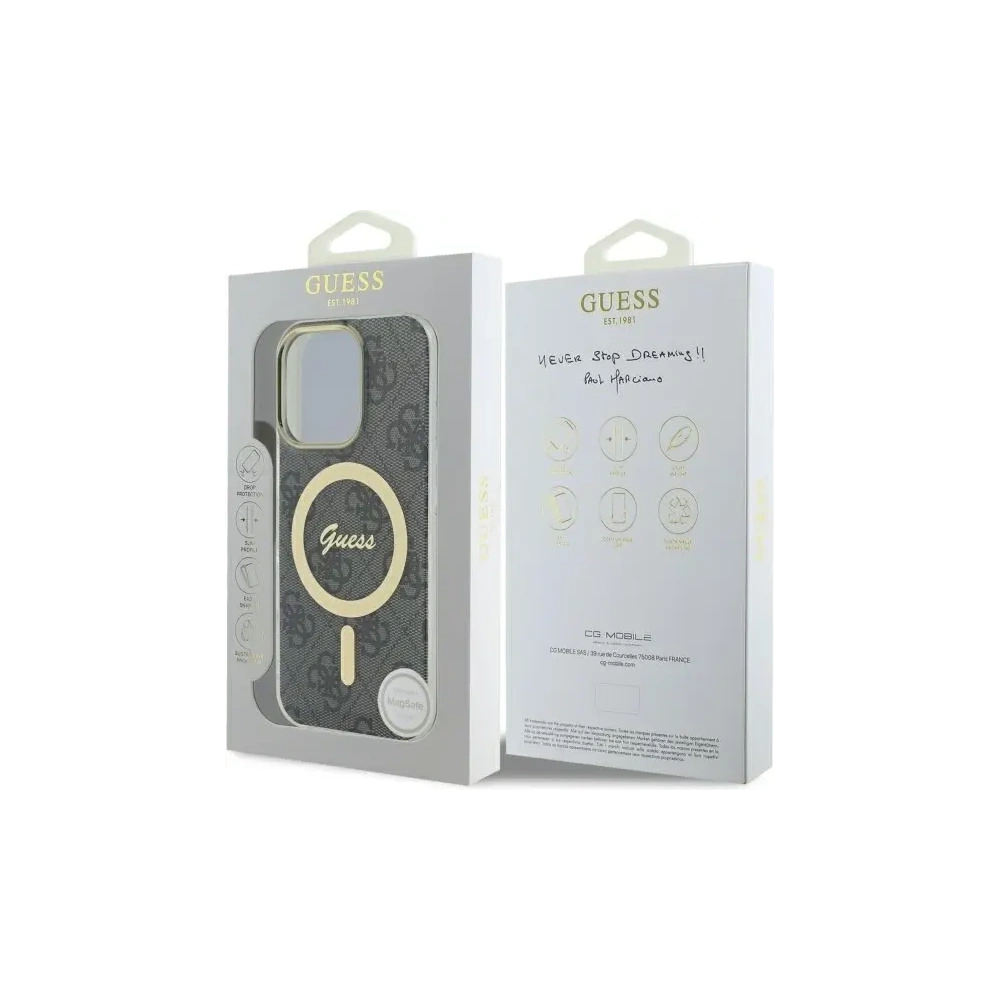 Etui Guess GUHMP16XH4STK Apple iPhone 16 Pro Max hardcase IML 4G MagSafe czarny/black