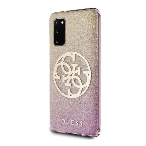 Kup Guess Samsung Gehäuse GUHCS62PCUGLPGG Galaxy S20 rose gold/gold rosa Hartschalengehäuse Glitter Gradient 4G Circle - GUE362RS - {ean13} - Sklep Home Screen