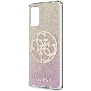 Kup Etui Guess GUHCS62PCUGLPGG Samsung Galaxy S20 różowo-złoty/gold pink hard case Glitter Gradient 4G Circle - GUE362RS - {ean13} - Sklep Home Screen