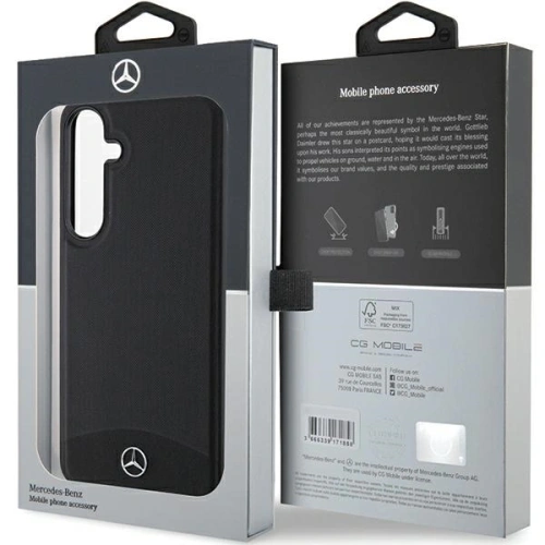 Kup Mercedes MEHMS24S23RBARK Samsung Galaxy S24 husă din piele texturată și simplă MagSafe neagră - MRS289 - {ean13} - Sklep Home Screen