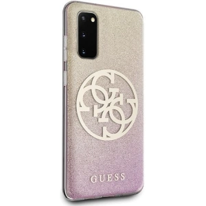 Kup Etui Guess GUHCS62PCUGLPGG Samsung Galaxy S20 różowo-złoty/gold pink hard case Glitter Gradient 4G Circle - GUE362RS - {ean13} - Sklep Home Screen