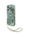 Guess GUHMP16XHFWBRCESN Apple iPhone 16 Pro Max Hardcase IML Blumen mit Perlenband MagSafe grün