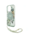Kup Guess GUHMP16XHFWBRCESN Apple iPhone 16 Pro Max Hardcase IML Blumen mit Perlenband MagSafe grün - GUE4161 - {ean13} - Sklep Home Screen