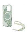 Kup Guess GUHMP16XHFWBRCESN Apple iPhone 16 Pro Max Hardcase IML Blumen mit Perlenband MagSafe grün - GUE4161 - {ean13} - Sklep Home Screen