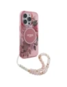 Kup Guess GUHMP16XHFWBRCESP Apple iPhone 16 Pro Max Hardcase IML Blumen mit Perlenstrap MagSafe rosa - GUE4162 - {ean13} - Sklep Home Screen