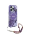 Kup Etui Guess GUHMP16XHFWBRCESU Apple iPhone 16 Pro Max hardcase IML Flowers With Pearl Strap MagSafe fioletowy/purple - GUE4163 - {ean13} - Sklep Home Screen