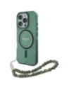 Guess GUHMP16XHGCRELSA Apple iPhone 16 Pro Max hardcase hardcase IML Glitter With Pearl Strap MagSafe green