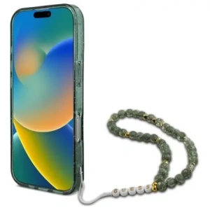 Kup Etui Guess GUHMP16XHGCRELSA Apple iPhone 16 Pro Max hardcase hardcase IML Glitter With Pearl Strap MagSafe zielony/green - GUE4164 - {ean13} - Sklep Home Screen