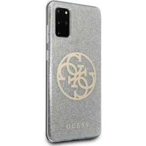 Kup Etui Guess GUHCS67PCUGLLG Samsung Galaxy S20+ Plus jasnoszary/light grey hard case Glitter 4G Circle Logo - GUE363GRY - {ean13} - Sklep Home Screen