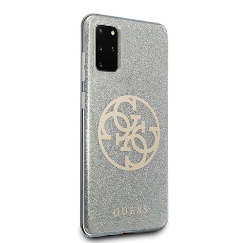 Kup Etui Guess GUHCS67PCUGLLG Samsung Galaxy S20+ Plus jasnoszary/light grey hard case Glitter 4G Circle Logo - GUE363GRY - {ean13} - Sklep Home Screen