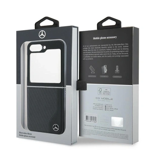 Kup Mercedes MEHMZF623RBGVK Samsung Galaxy Z Flip6 Imitare din Piele de Lemn MagSafe negru - MRS291 - {ean13} - Sklep Home Screen