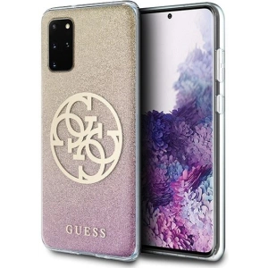 Kup Etui Guess GUHCS67PCUGLPGG Samsung Galaxy S20+ Plus różowo-złoty/gold pink hard case Glitter Gradient 4G Circle - GUE364RS - {ean13} - Sklep Home Screen