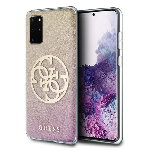 Kup Etui Guess GUHCS67PCUGLPGG Samsung Galaxy S20+ Plus růžovo-zlatý/rose gold hard case Glitter Gradient 4G Circle - GUE364RS - {ean13} - Sklep Home Screen