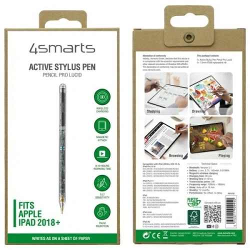 Kup Rysik 4smarts Active Stylus Pen Pencil Pro Lucid transparentní pro iPady - 4SMR2 - {ean13} - Sklep Home Screen