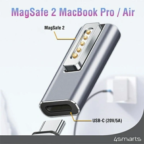 Kup 4smarts USB-C / MagSafe 2 Adapter für MacBooks PD 100W - 4SMR4 - {ean13} - Sklep Home Screen