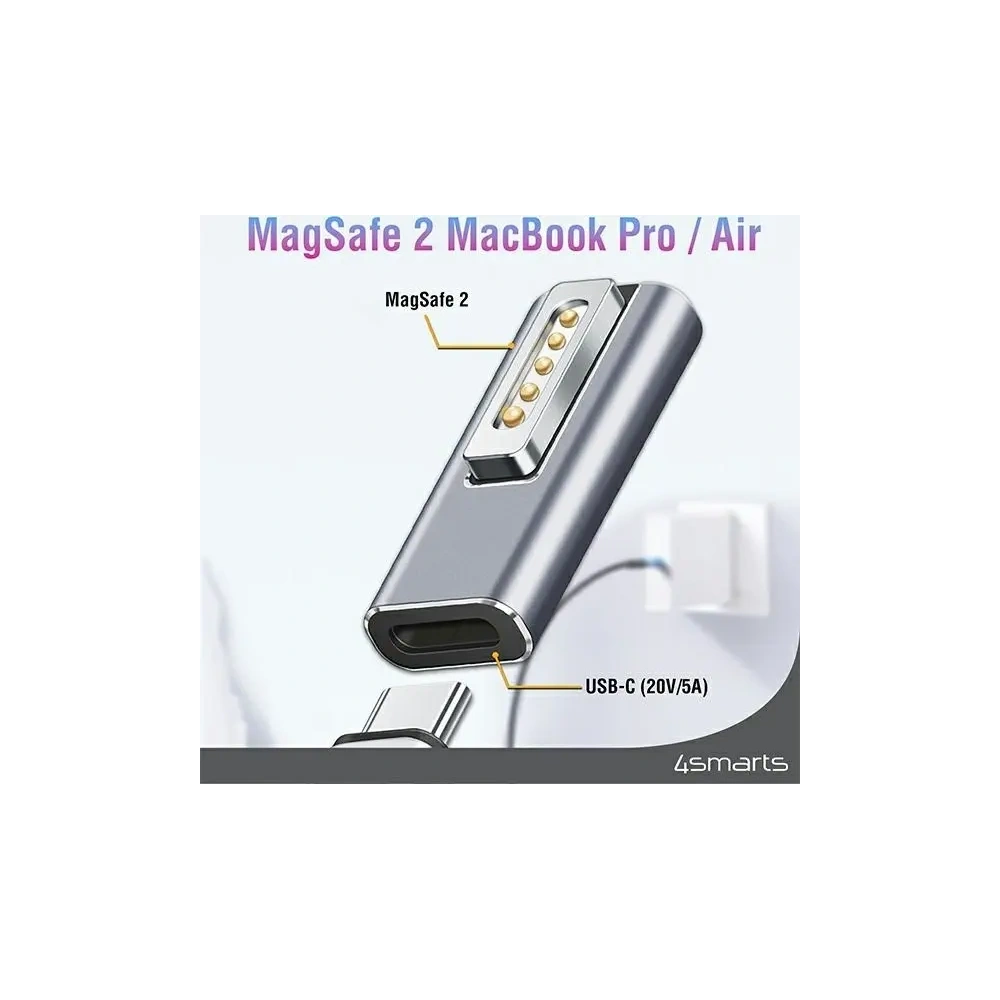 Adapter USB-C / MagSafe 2 do MacBooków 4smarts PD 100W