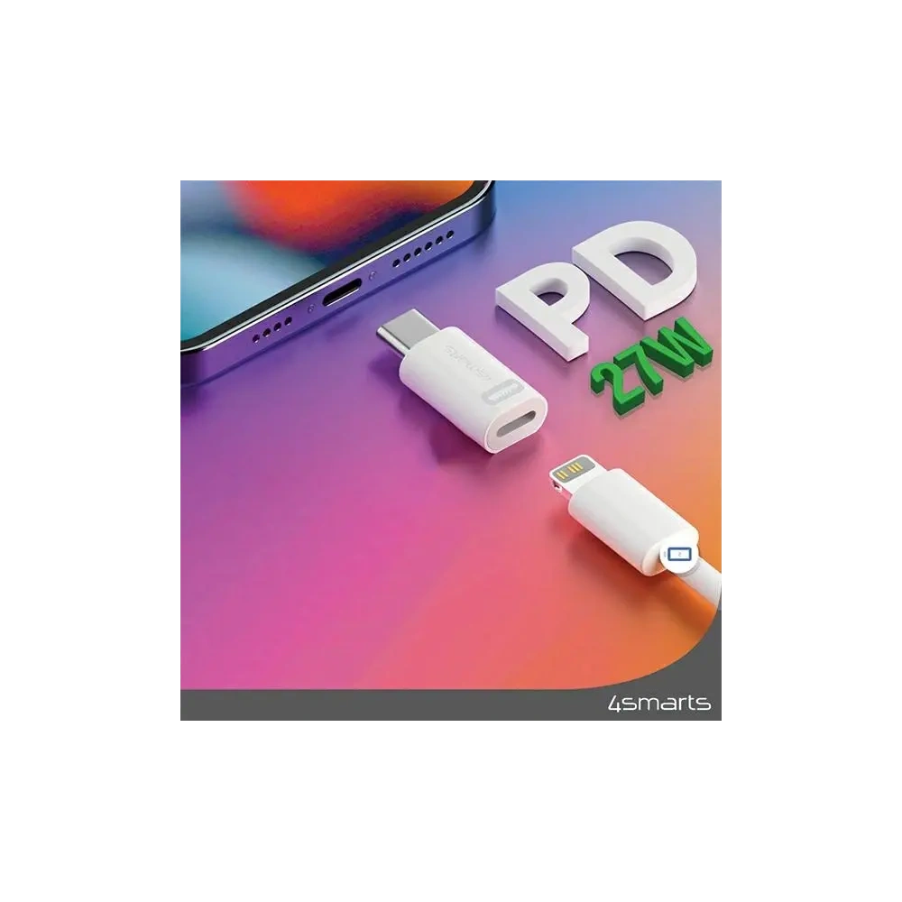 Adapter USB-C / Lightning 4smarts 27W [2 PACK]
