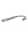 4smarts HUB 4w1 USB-A / 3xUSB-A 2.0, USB-A 3.0 Raumgrau