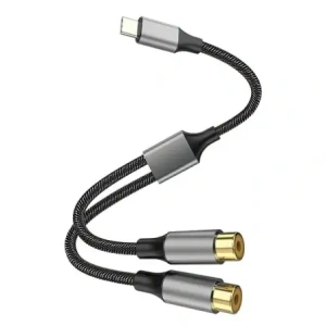 Buy 4smarts Audio USB-C / 2x cinch socket cable 20cm black - 4SMR10 - {ean13} - Home Screen Store Europe