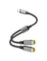 4smarts Audio USB-C / 2x cinch socket cable 20cm black