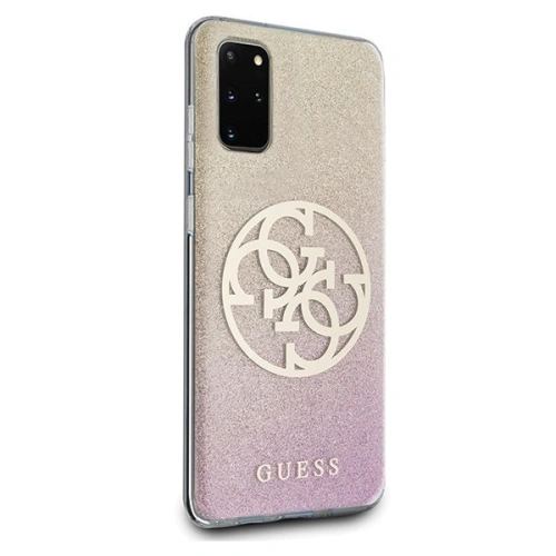 Kup Etui Guess GUHCS67PCUGLPGG Samsung Galaxy S20+ Plus růžovo-zlatý/rose gold hard case Glitter Gradient 4G Circle - GUE364RS - {ean13} - Sklep Home Screen