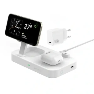 Kup Ładowarka bezprzewodowa 4smarts QI2 Trident 2w1 USB-C z ładowarką sieciową 30W biała/white - 4SMR19 - {ean13} - Sklep Home Screen